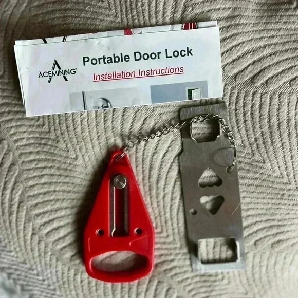 Portable Door Lock Home Security Door Lock Travel Hotel Home Apartment College - Picture 4 of 10